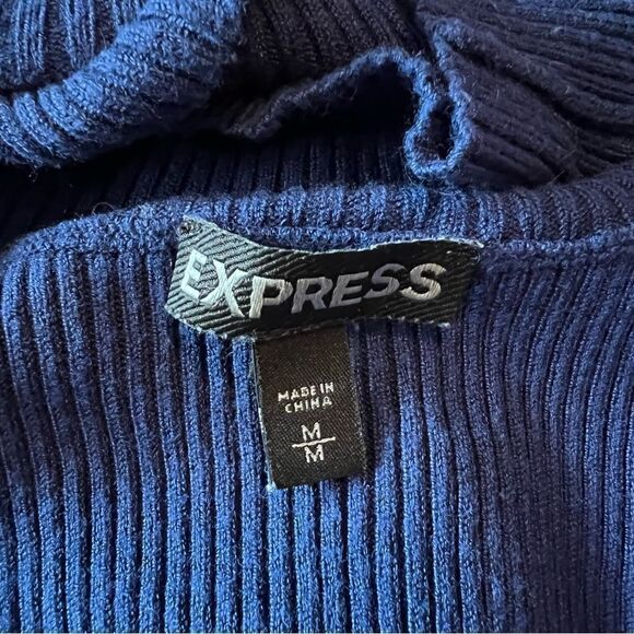 3 for $30! Express ribbed blue tank top - Picture 4 of 8